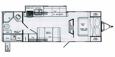 2011 Gulf Stream StreamLite XLT 26 RBK floorplan