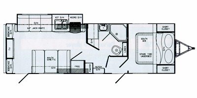 2011 Gulf Stream StreamLite XLT 28 DSA floorplan