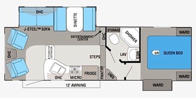 2011 Jayco Eagle Super Lite HT 26.5 RLS floorplan