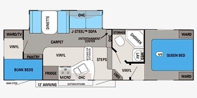 2011 Jayco Eagle Super Lite HT 27.5 BHS floorplan