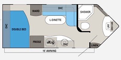 2011 Jayco Skylark 21 FBV floorplan