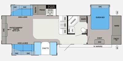 2011 Jayco Eagle 330 RLTS floorplan