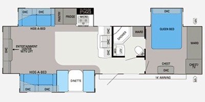 2011 Jayco Eagle 330 RLTS floorplan