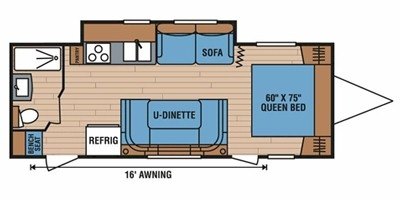 2011 KZ Spree 250SB floorplan