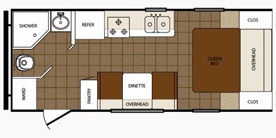 2011 Prime Time Manufacturing Tracer 210 FB floorplan