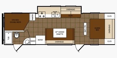 2011 Prime Time Manufacturing Tracer Executive 2900 BHS floorplan