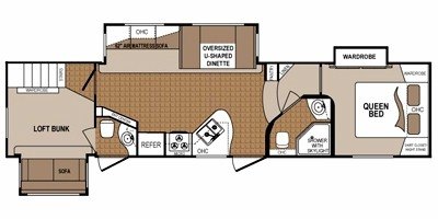 2011 Dutchmen Denali 324LBS floorplan