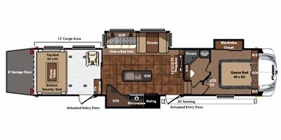 2011 Keystone Fuzion 412 floorplan