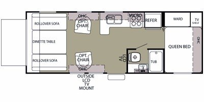 2011 Forest River Wolf Pack T23WP floorplan