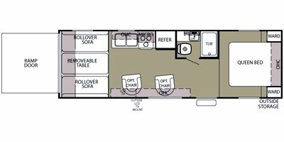 2011 Forest River Wolf Pack T27WP floorplan