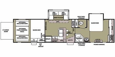 2011 Forest River Wolf Pack F306WP floorplan