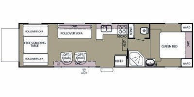 2011 Forest River Wolf Pack F295WP floorplan