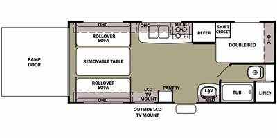 2011 Forest River Wolf Pack T19WP floorplan