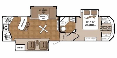 2011 Dutchmen Komfort 3230FRK floorplan