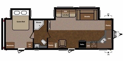 2011 Keystone Springdale 299FK-SSR floorplan