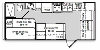 2011 R-Vision Silver Creek 19 FS floorplan