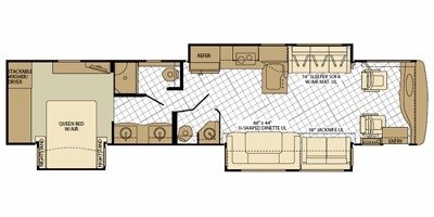 2011 Fleetwood Providence® 42W floorplan