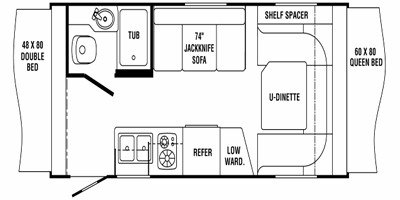 2011 Holiday Rambler Ion® 197E floorplan