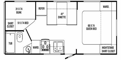 2011 Holiday Rambler Ion® 248BH floorplan