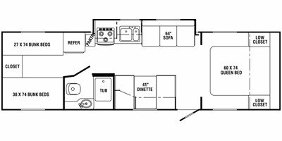 2011 Holiday Rambler Ion® 308QBH floorplan