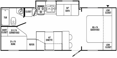 2011 Holiday Rambler Ion® 298BH floorplan