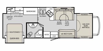 2011 Holiday Rambler Aluma-Lite® Class C 31SFD floorplan