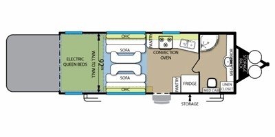 2011 Forest River Stealth Limited Series FB 2312 floorplan