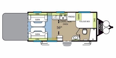 2011 Forest River Stealth Limited Series SS 1812 floorplan