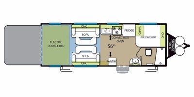 2011 Forest River Stealth Limited Series SS 2216 floorplan
