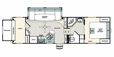 2011 Forest River Sandpiper Select 28BH floorplan