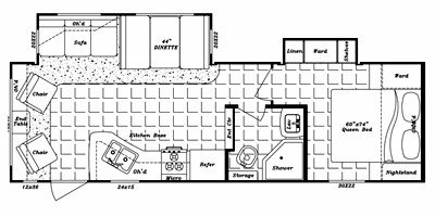 2011 Gulf Stream Sky 290 RLS floorplan