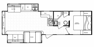 2011 Gulf Stream Sky XT 303 RES floorplan