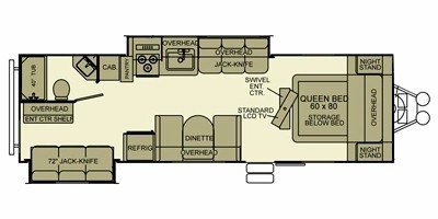 2012 EverGreen Ever-Lite™ 31 DS floorplan