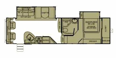 2012 EverGreen Ever-Lite™ 32 RL-5 floorplan