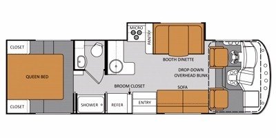 2012 Thor Motor Coach A.C.E. EVO 29.1 floorplan