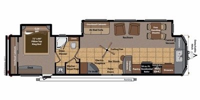 2012 Keystone Residence 403FK floorplan