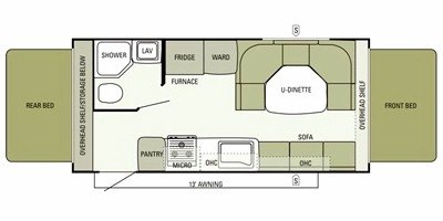 2012 Starcraft Travel Star® Expandable 207RB floorplan