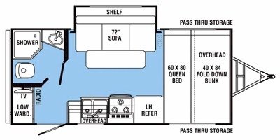 2012 Holiday Rambler Aluma-Lite® Ultra 177SS floorplan