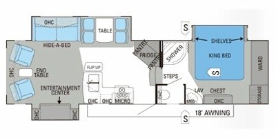 2012 Jayco Pinnacle 31 RLTS floorplan
