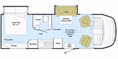 2012 Winnebago Via 25Q floorplan