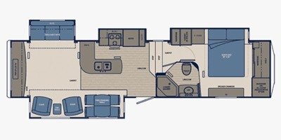 2012 Carriage Cabo 362 floorplan