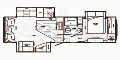 2012 Carriage Cabo 343 floorplan