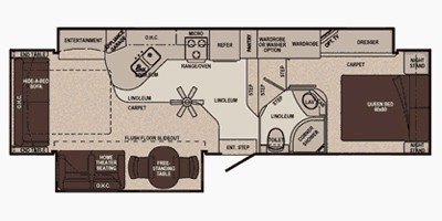 2012 Carriage Cameo 32FWS floorplan