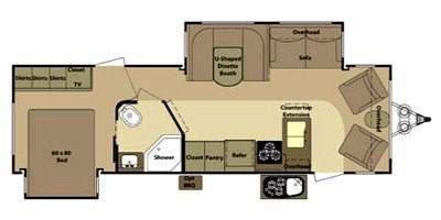 2012 Open Range Mesa Ridge MR281F floorplan