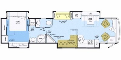 2012 Itasca Ellipse® 42AD floorplan