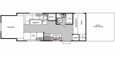 2012 Forest River Wolf Pack T21WP floorplan