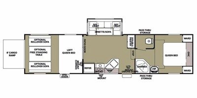 2012 Forest River Wolf Pack F305WP floorplan
