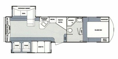 2012 Winnebago Lite Five 30FWRES floorplan