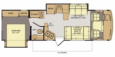 2012 Fleetwood Terra® 31TS floorplan