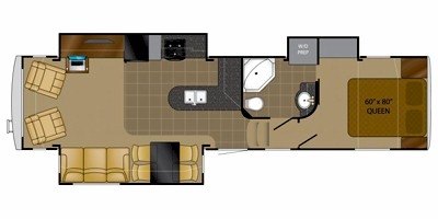 2012 Heartland Bighorn BH Ti 32 Titanium Edition floorplan